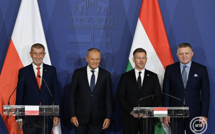 V4-csúcs - Magyar Péter: a visegrádi négyek együttműködése visszatért