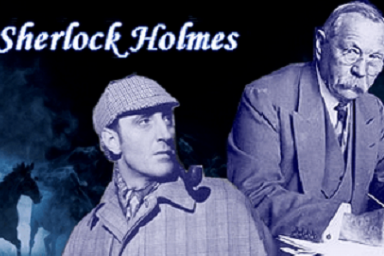 Holmes szerepében Sir Arthur Conan Doyle 